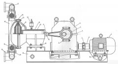 电动隔膜泵结构图及各部件名称图解